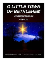 O Little Town Of Bethlehem SATB choral sheet music cover